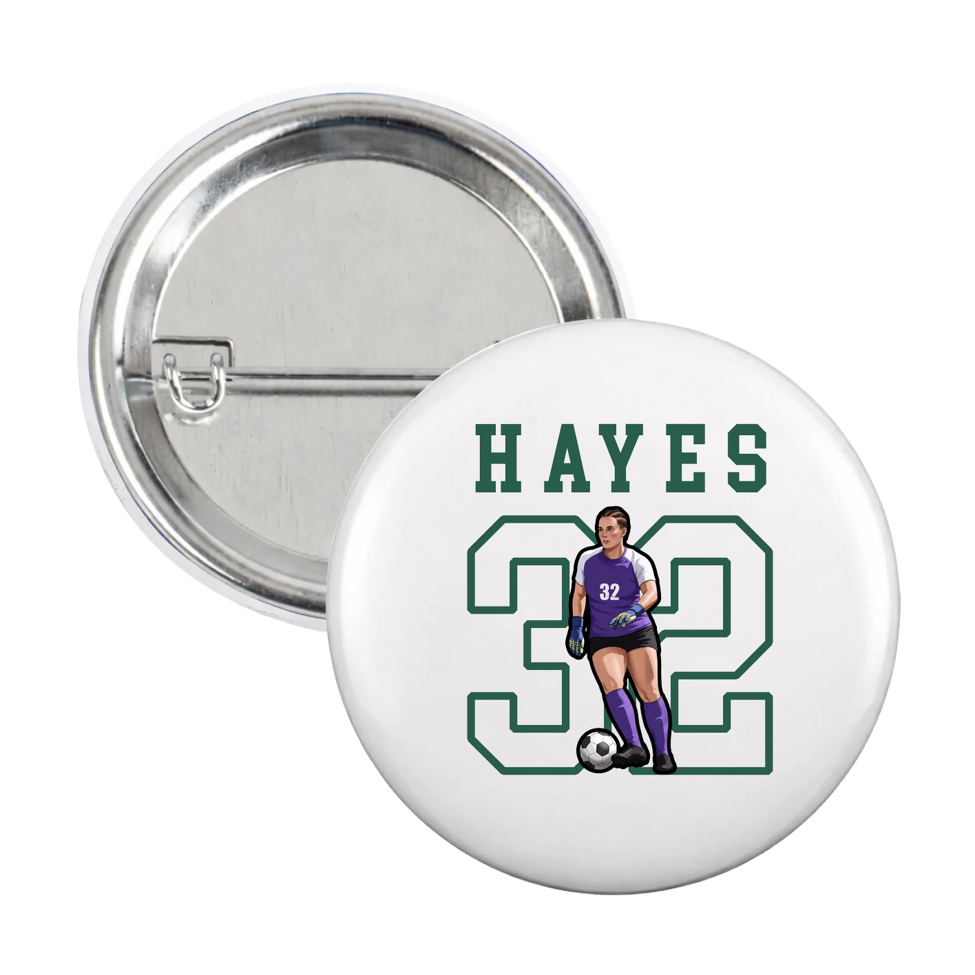 Game Day Button — Shirsey in White