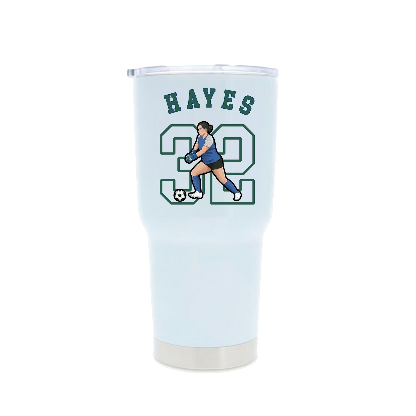 30oz Stainless Steel Tumbler — Shirsey Arch in White