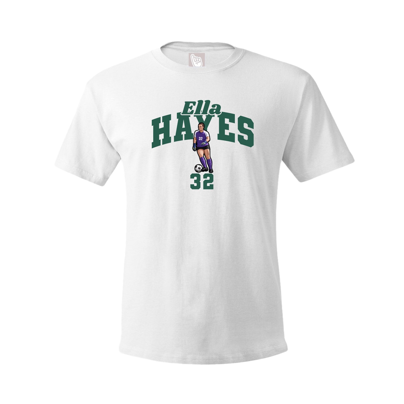 Youth Tee — Signature Arch in White