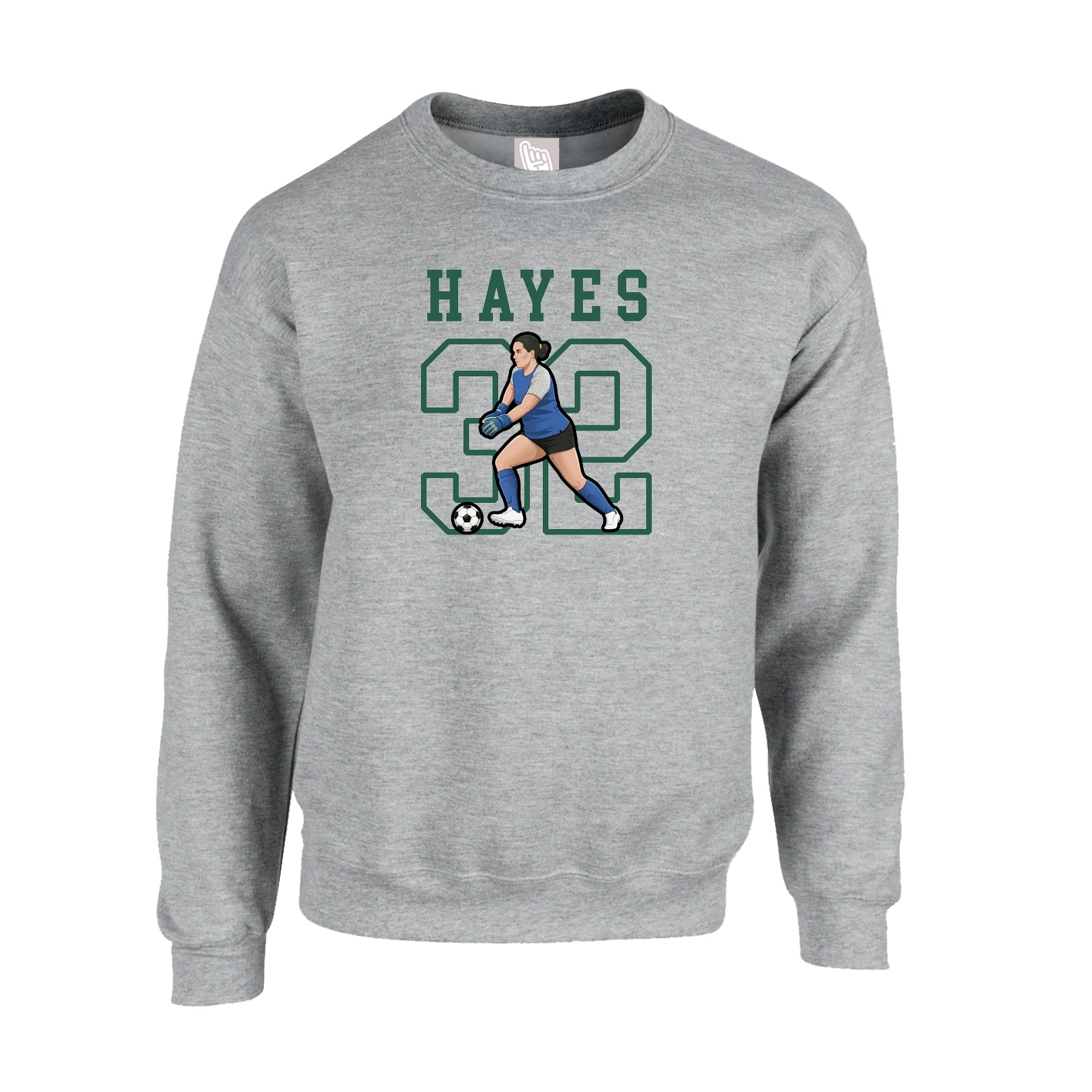 Fleece Crew — Shirsey in Grey
