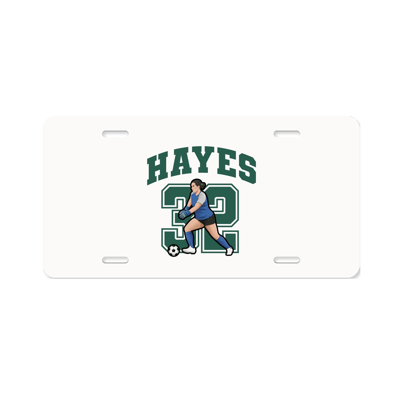 License Plate — Number in Classic