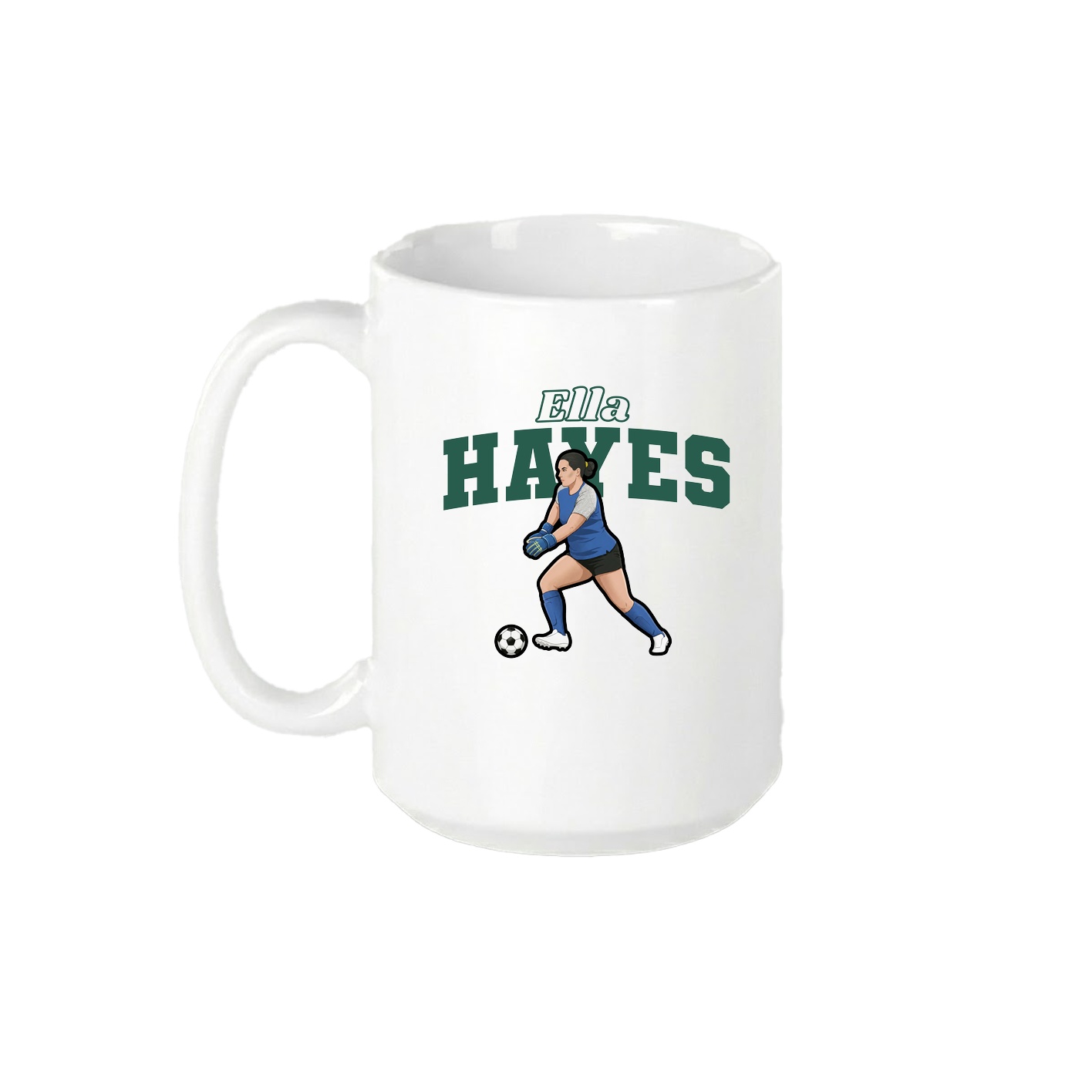 15oz Coffee Mug — Name Arch in White