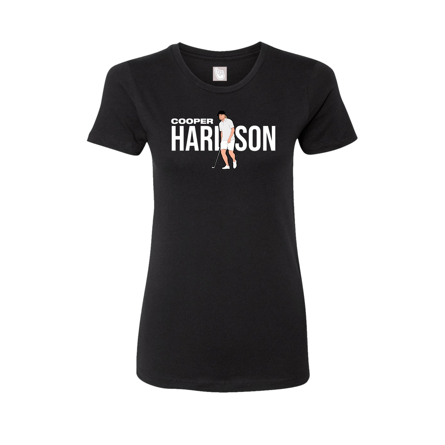 Womens Tee — Player Name in Black