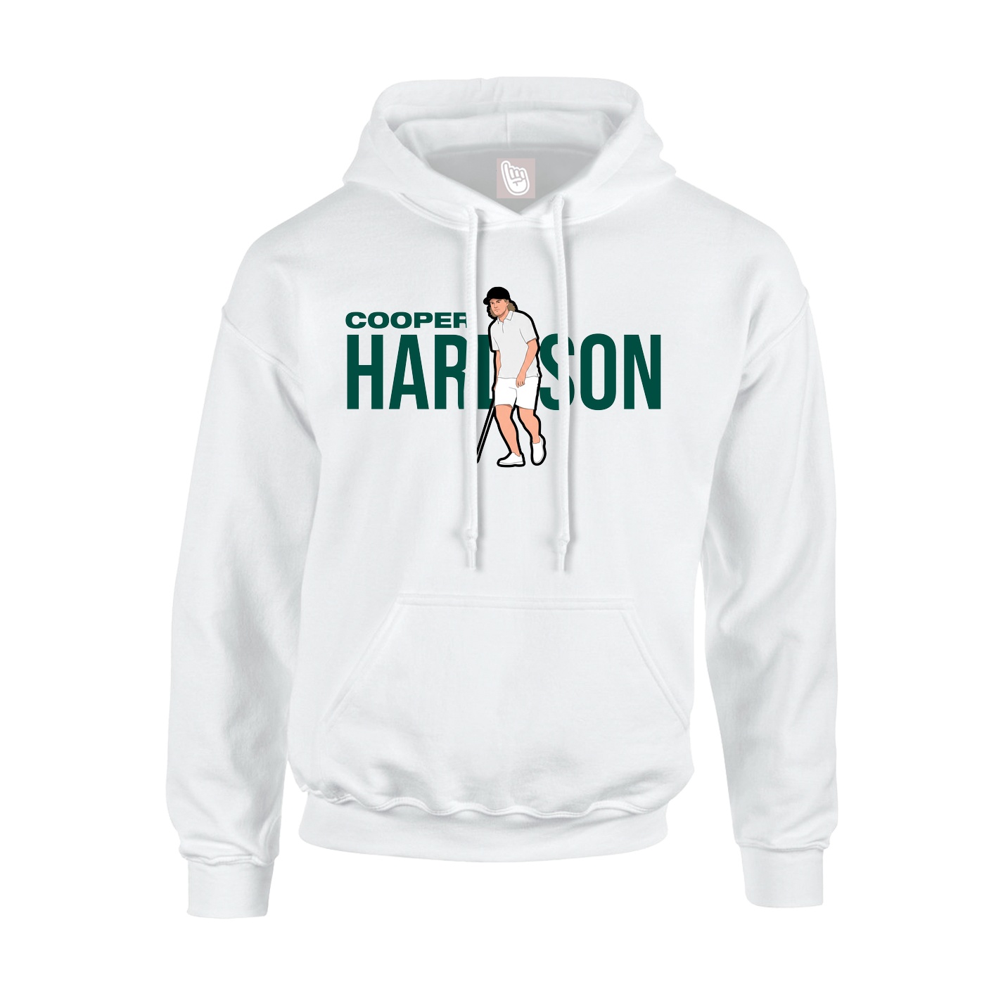 Youth Hoodie — Player Name in White