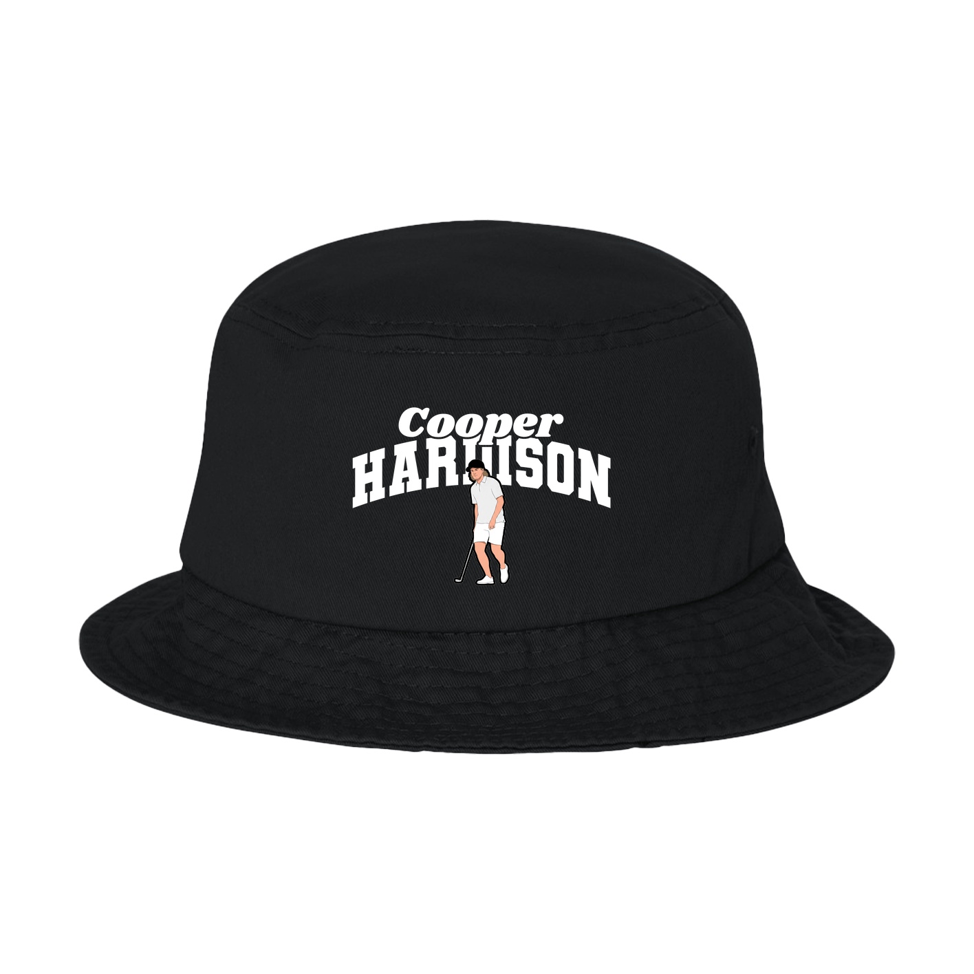 Bucket Cap — Signature Arch in Black