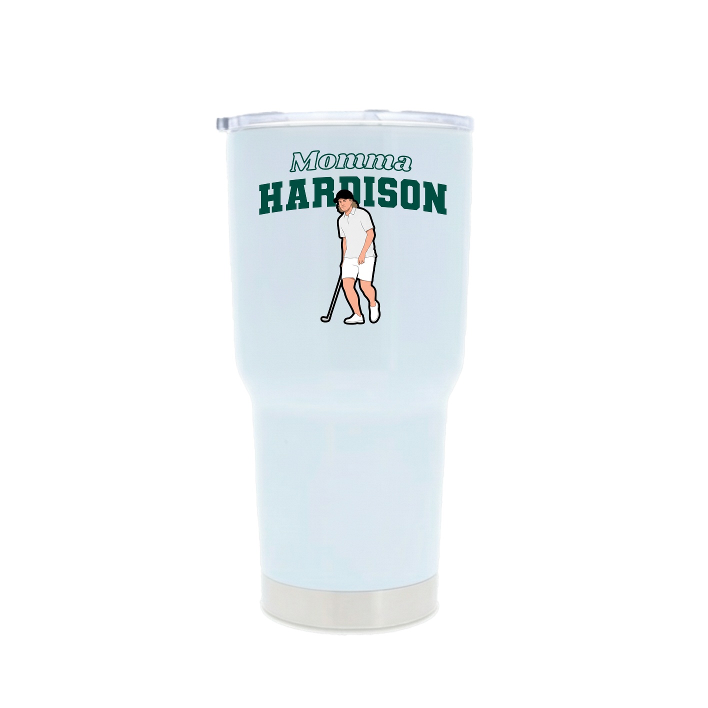 30oz Stainless Steel Tumbler — Mothers Day Block in White