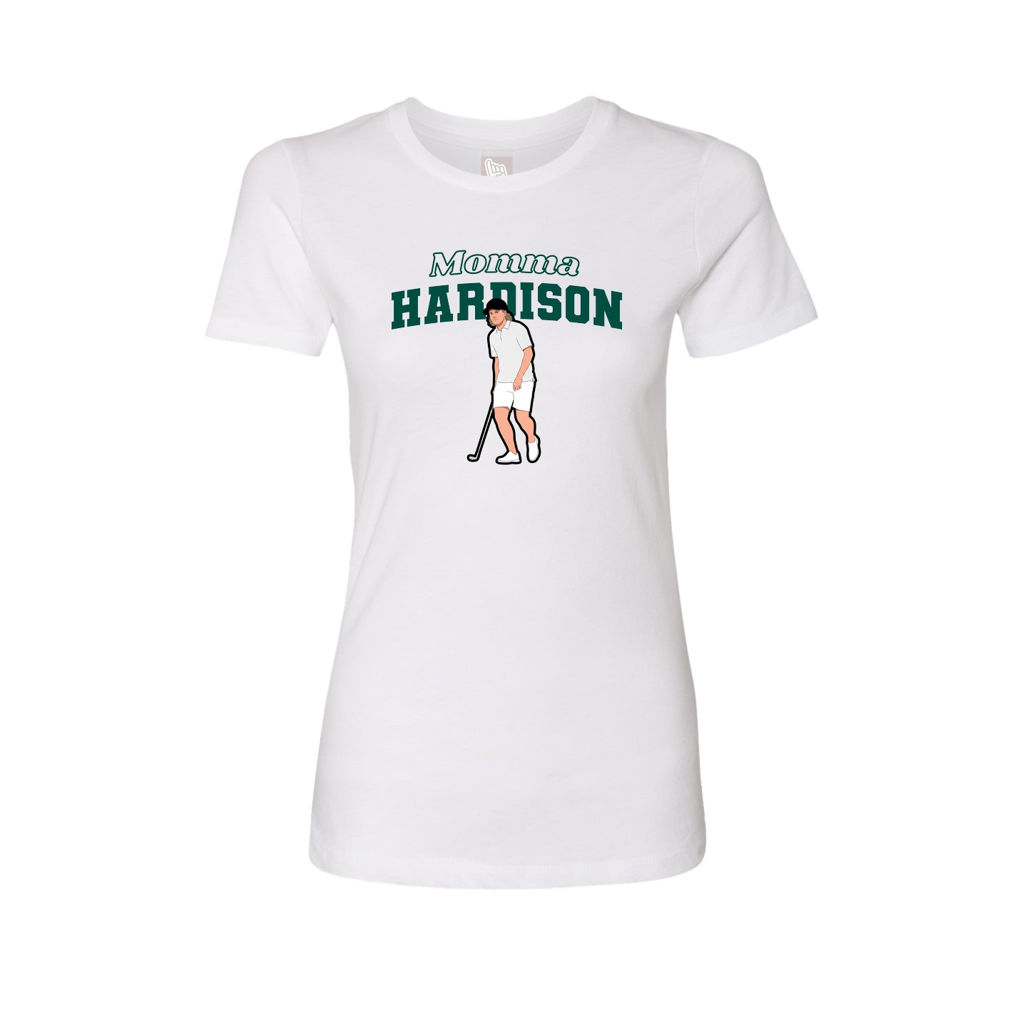 Womens Tee — Mothers Day Block in White