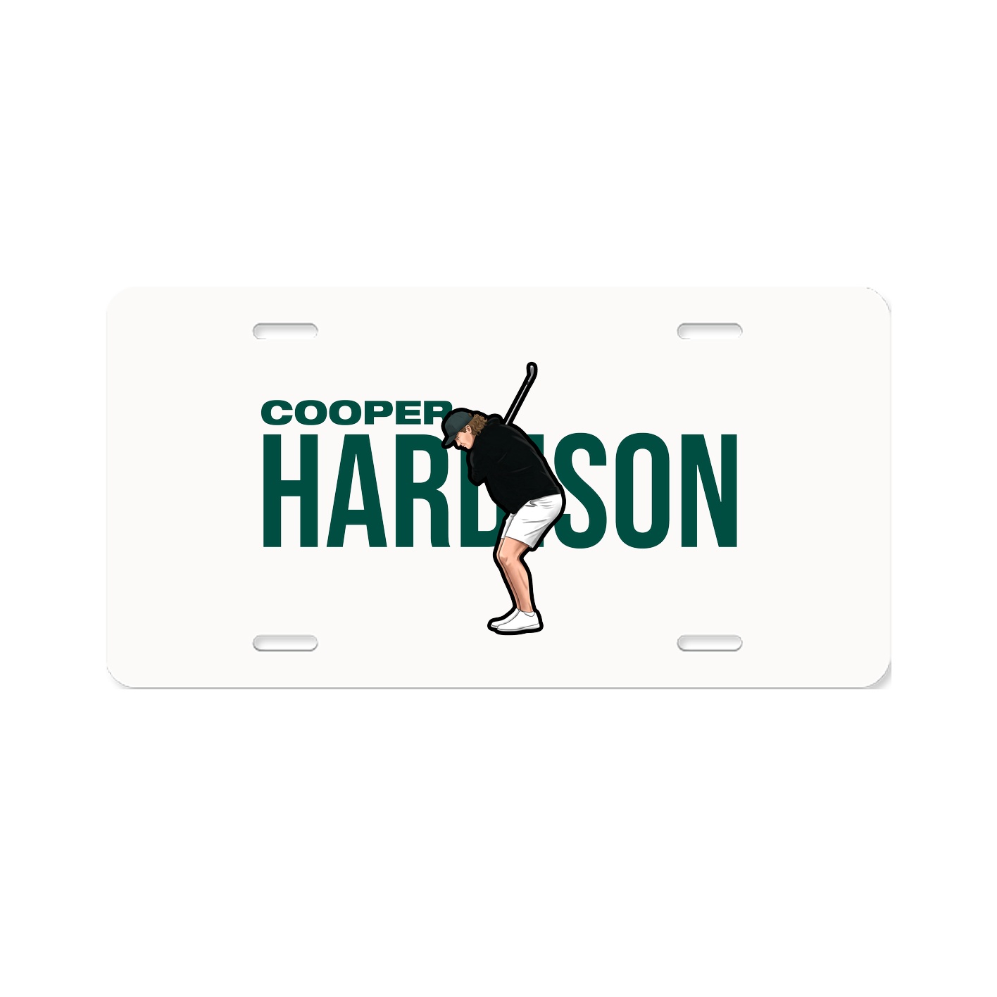 License Plate — Player Name in Classic