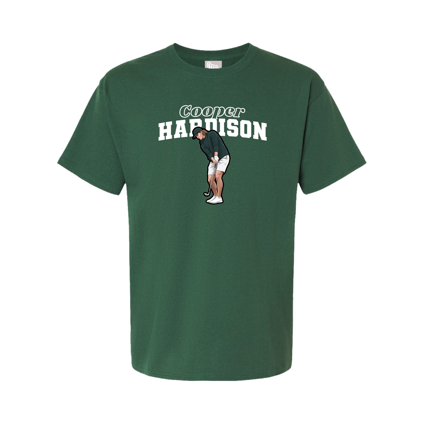 Youth Tee — Name Arch in Green