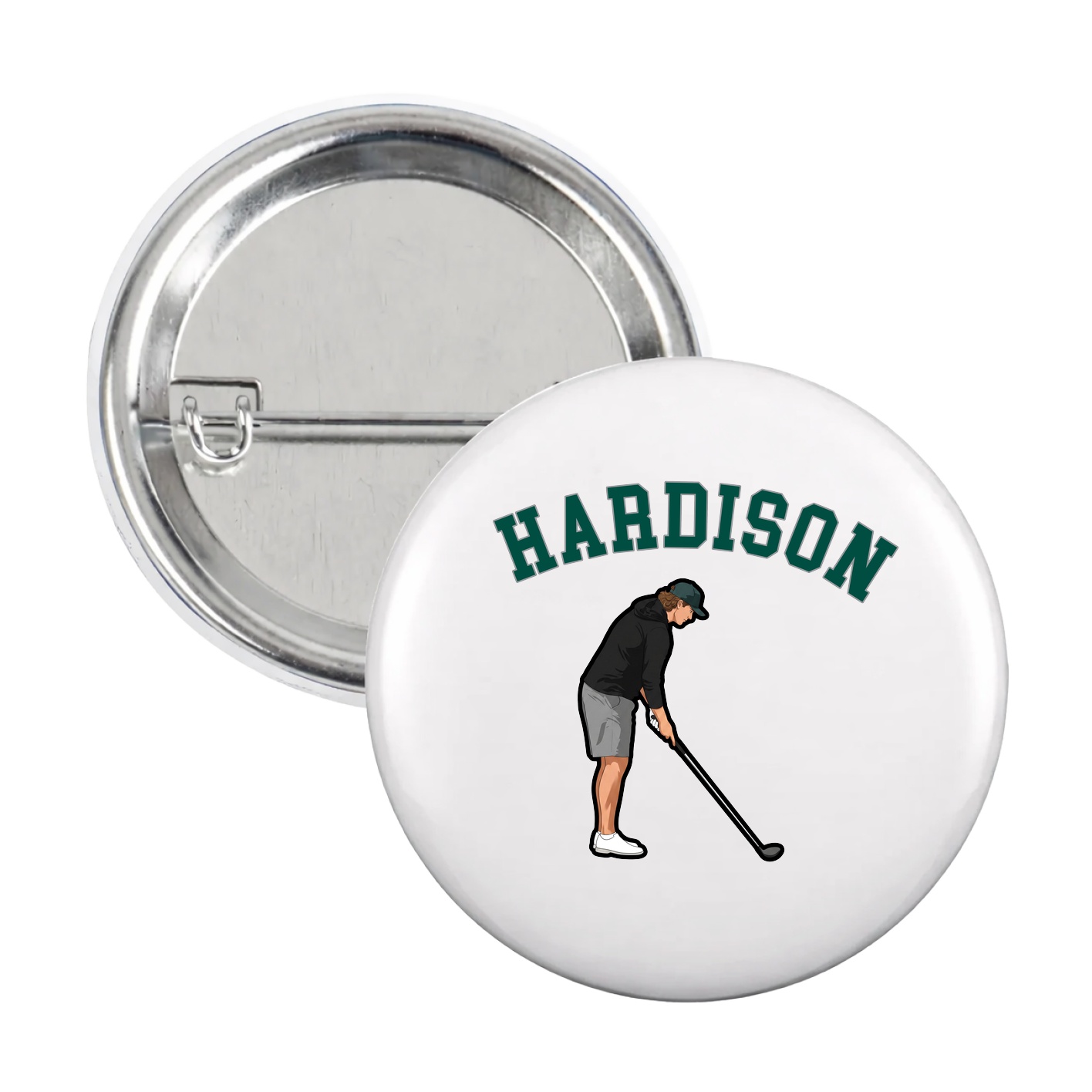 Game Day Button — Shirsey Arch in White