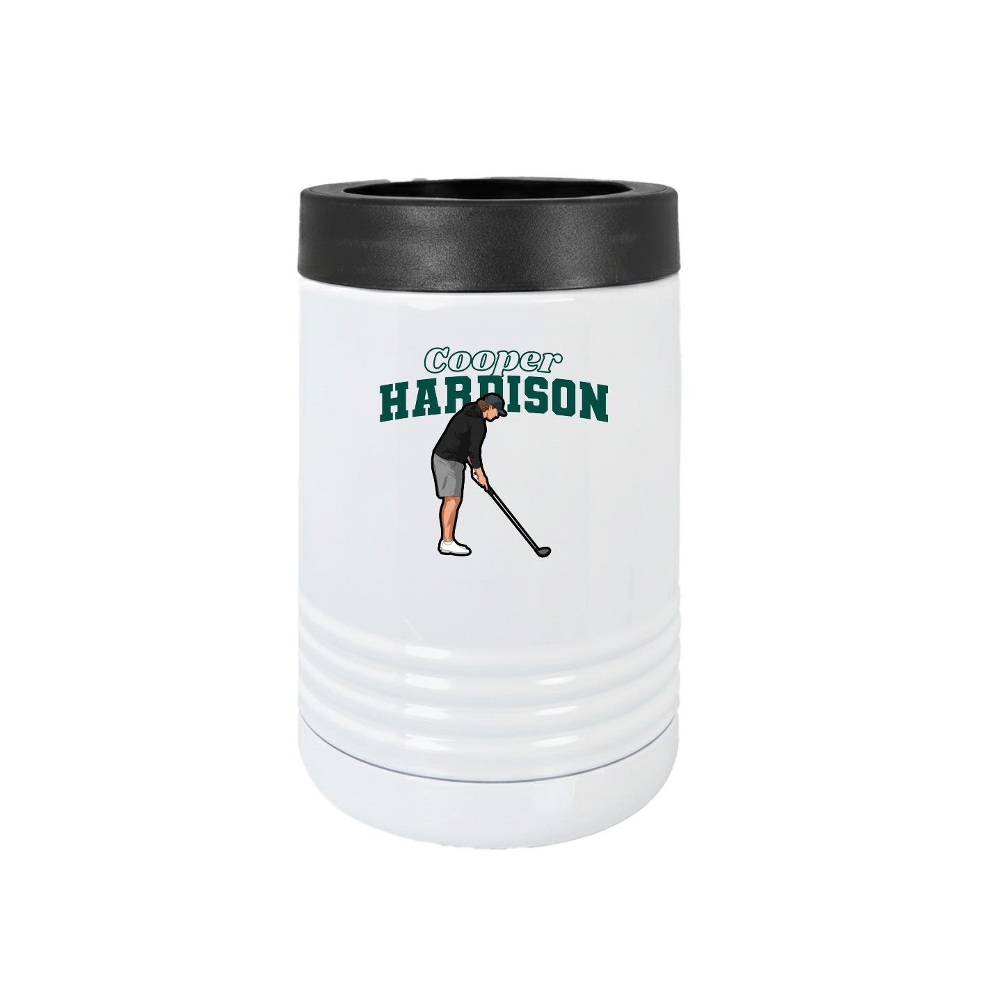 Beverage Holder — Name Arch in White