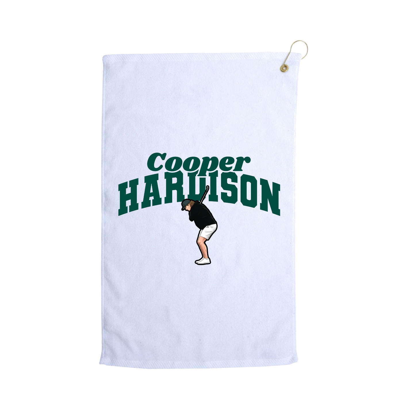 Golf Towel — Signature Arch in White