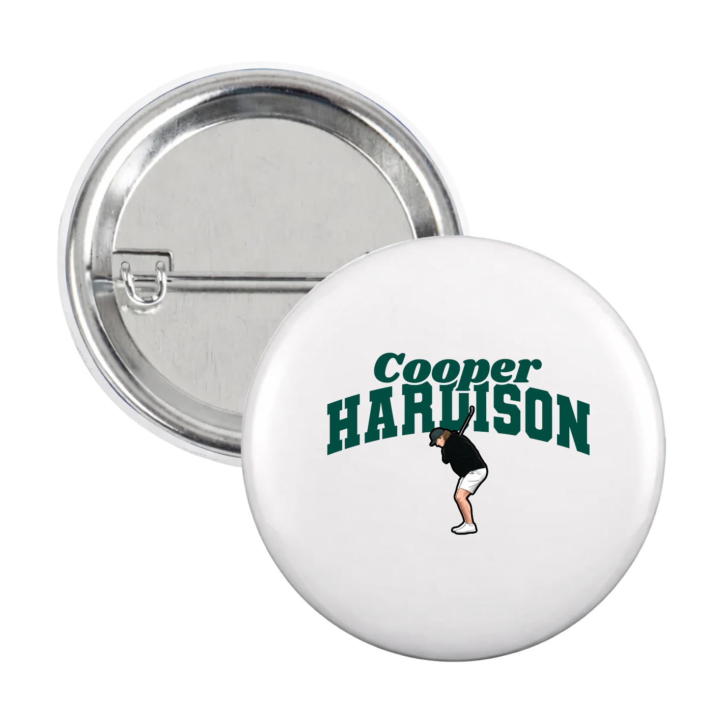 Game Day Button — Signature Arch in White