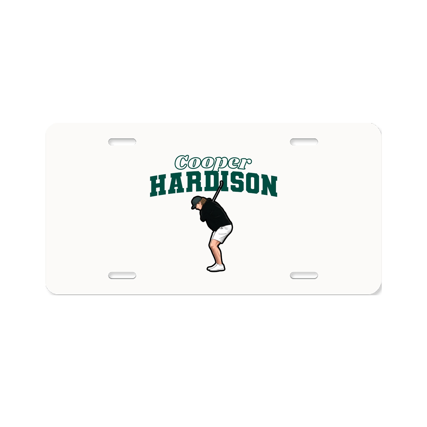 License Plate — Name Arch in Classic