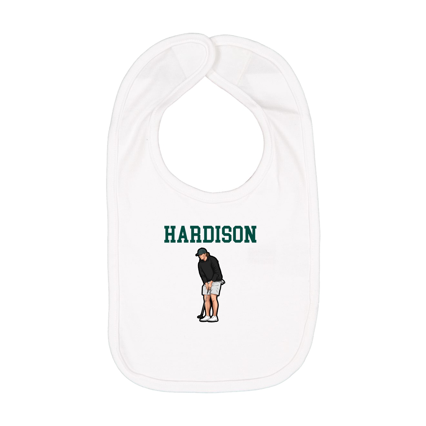 Infant Bib — Shirsey in White