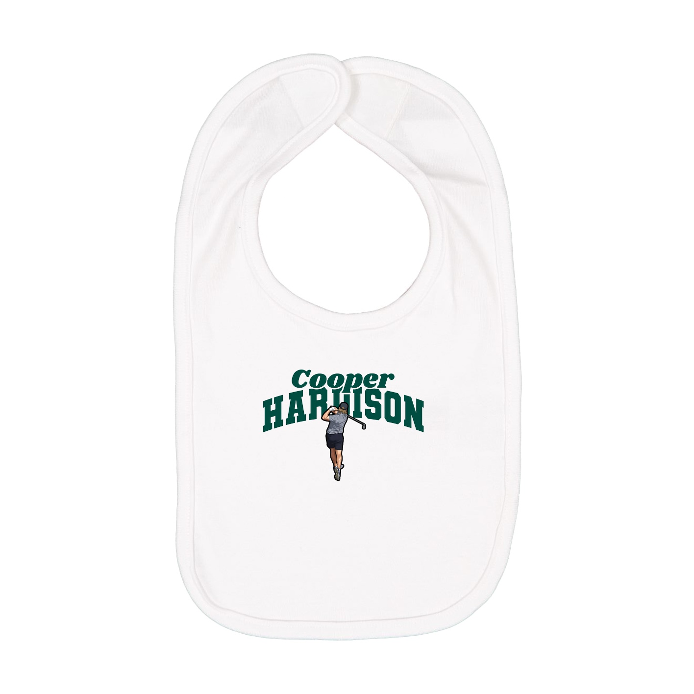 Infant Bib — Signature Arch in White