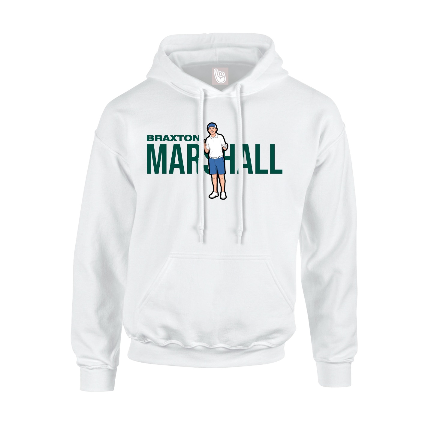 Hoodie — Player Name in White