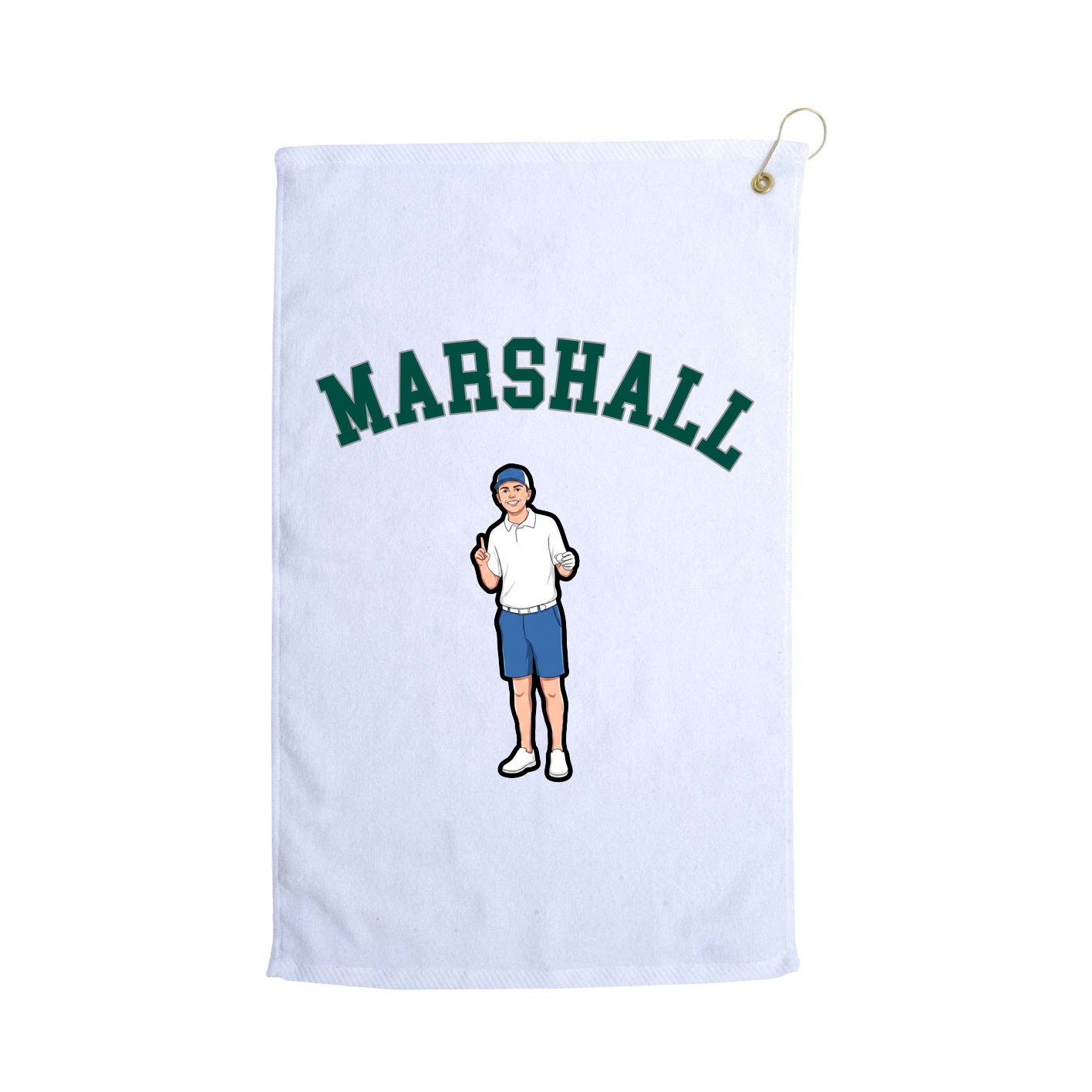 Golf Towel — Shirsey Arch in White
