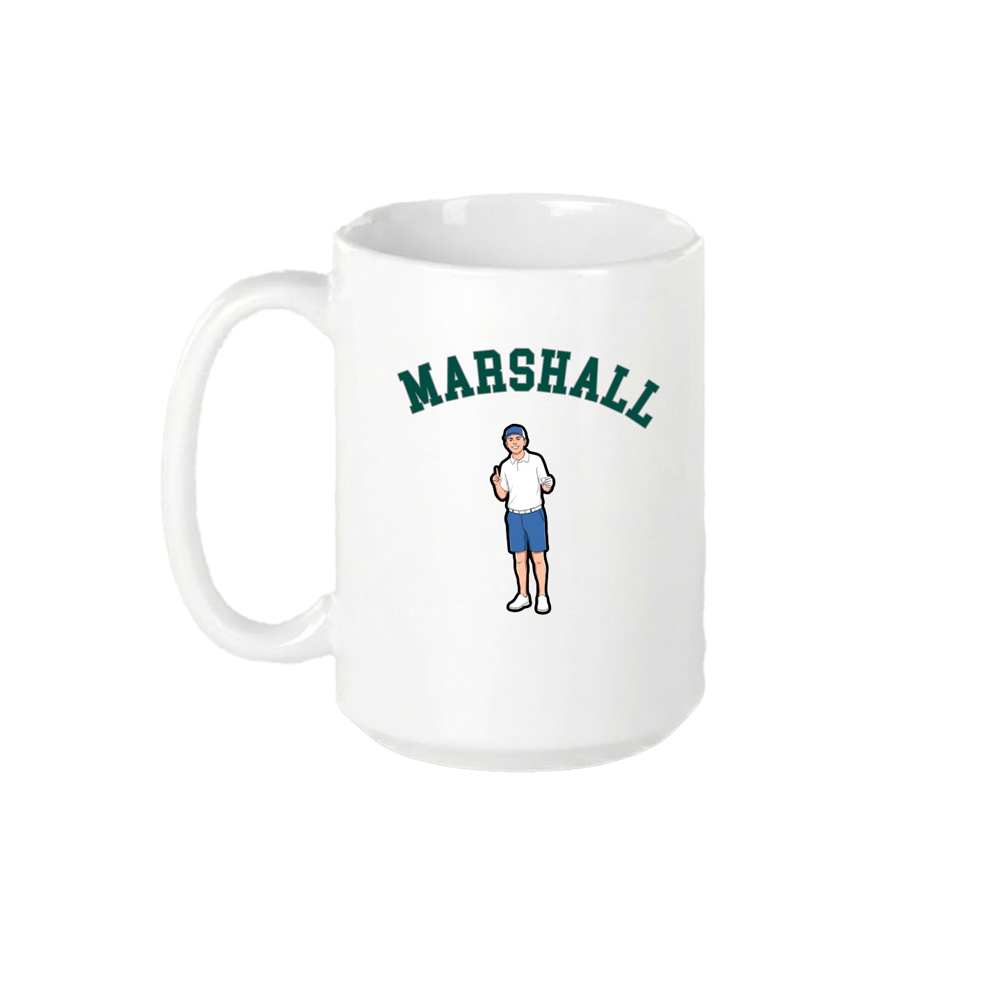 15oz Coffee Mug — Shirsey Arch in White