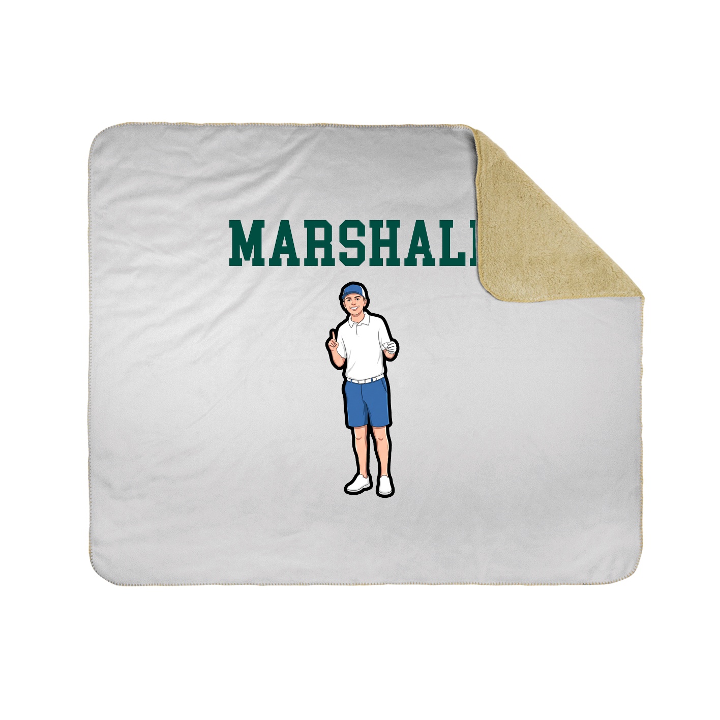 Throw Blanket — Shirsey in White