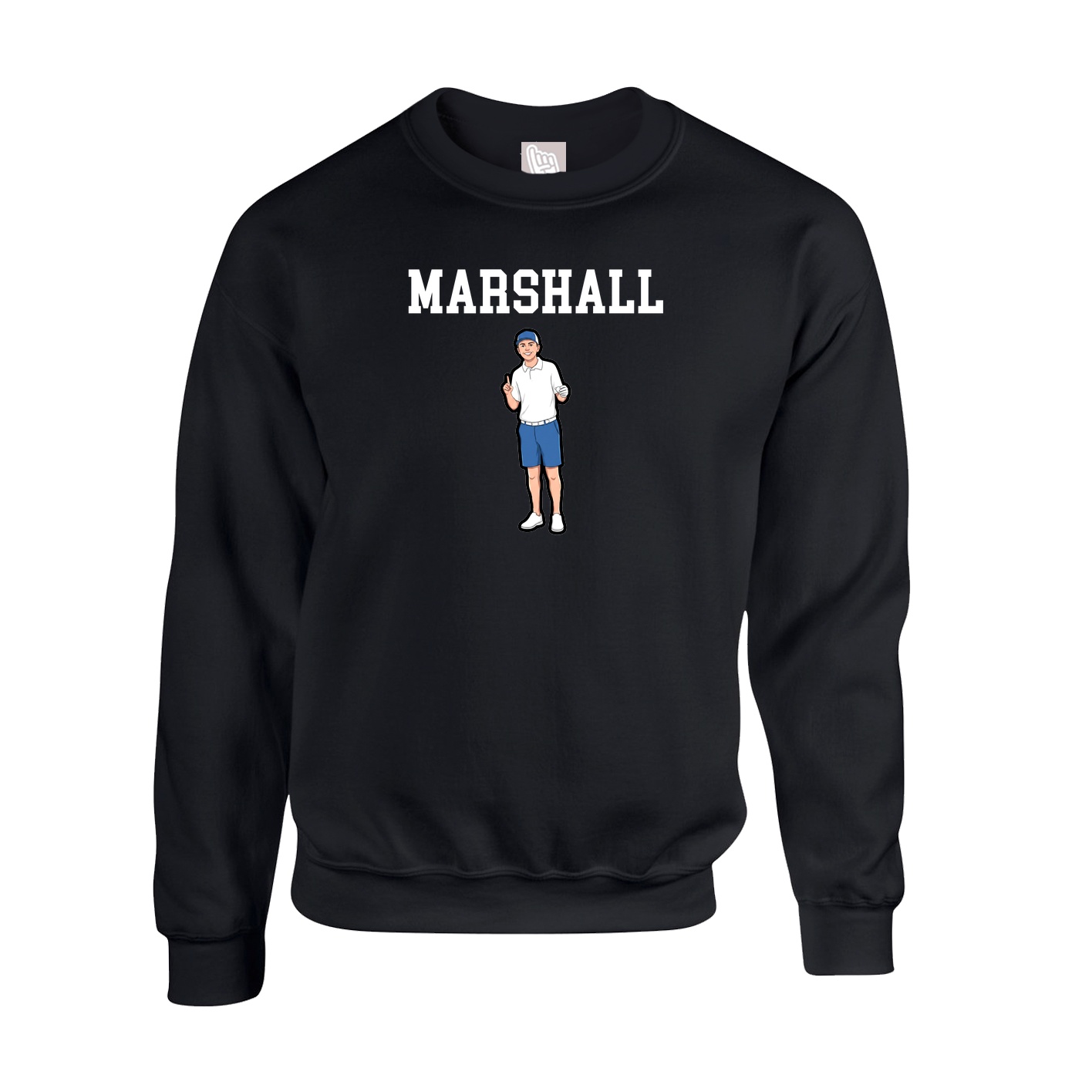 Fleece Crew — Shirsey in Black