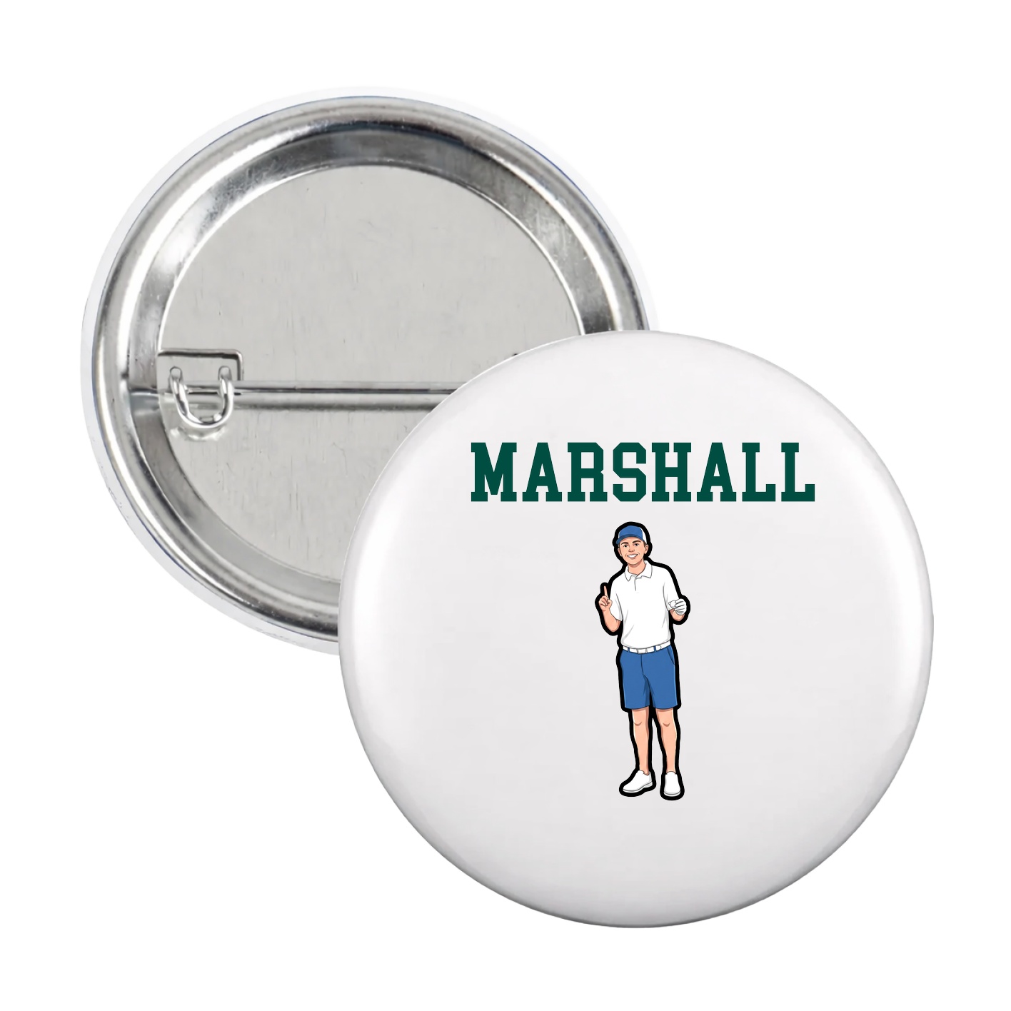 Game Day Button — Shirsey in White