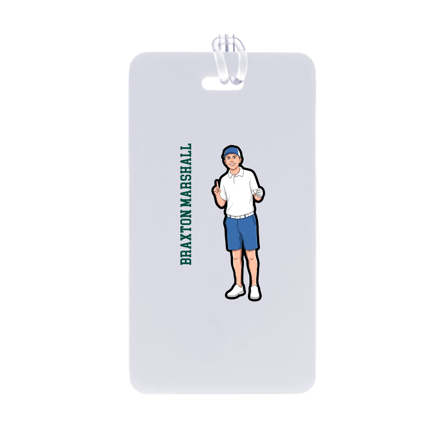 Bag Tag — Name Vertical in Classic