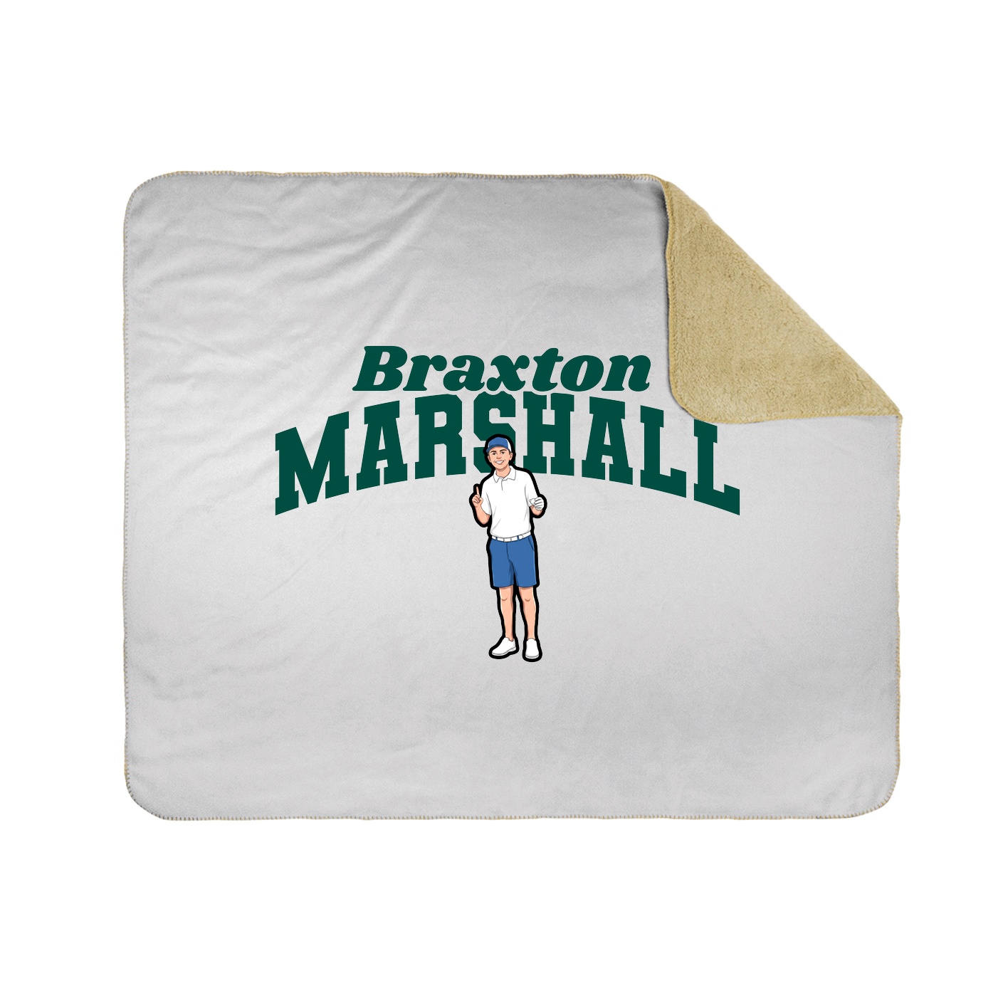 Throw Blanket — Signature Arch in White