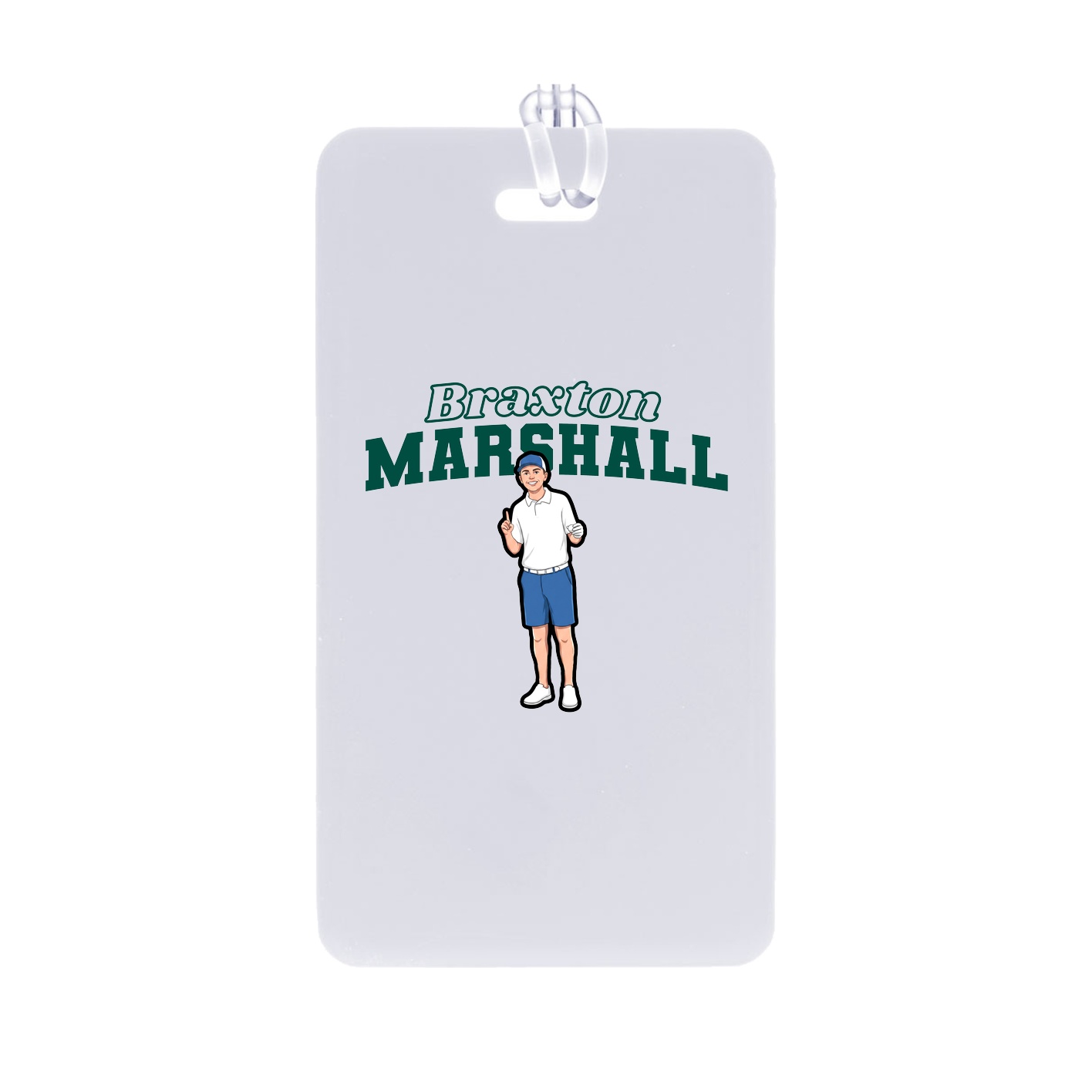 Bag Tag — Name Arch in Classic