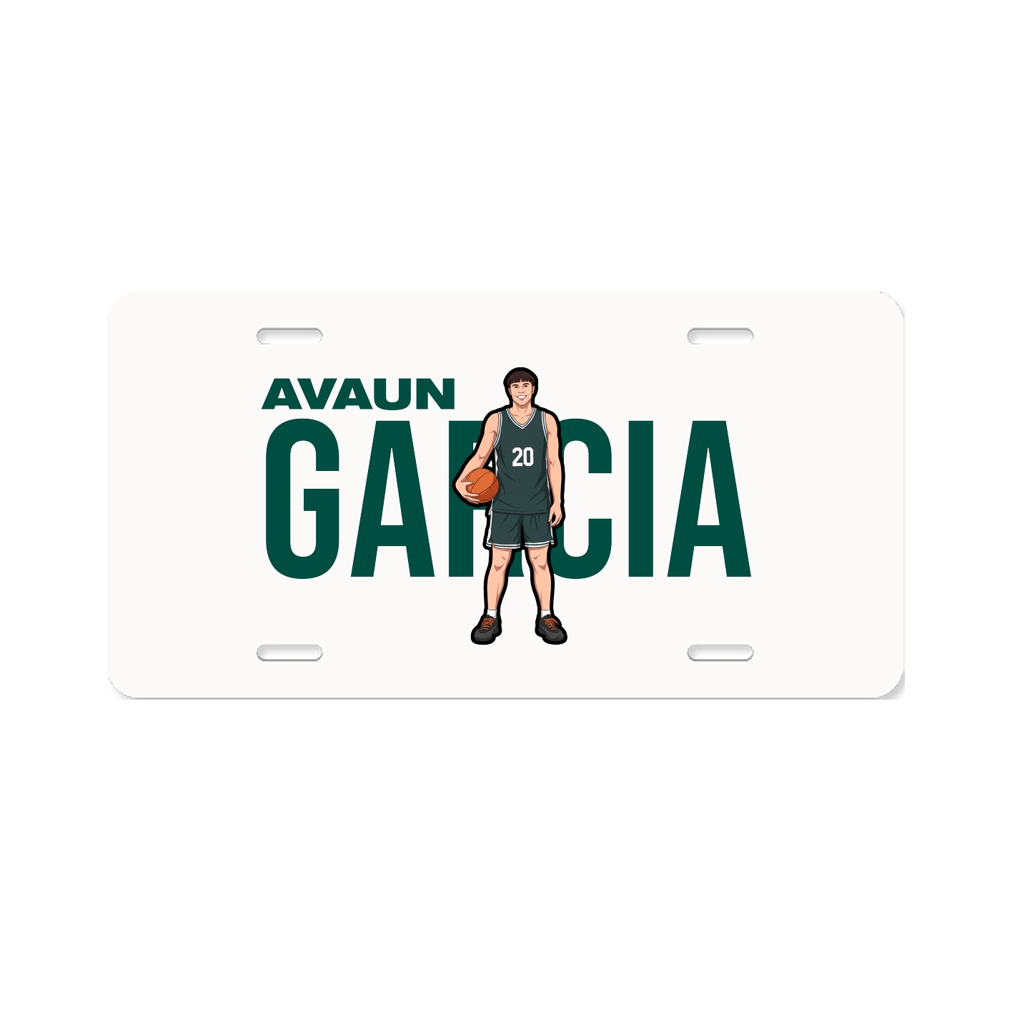 License Plate — Player Name in Classic