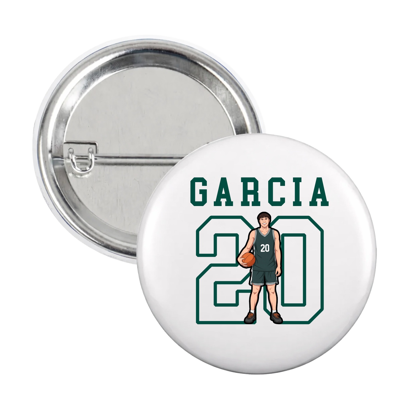 Game Day Button — Shirsey in White