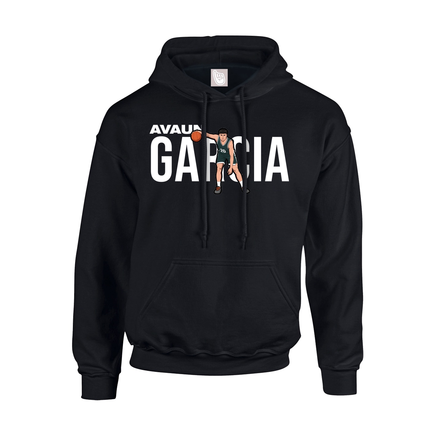 Youth Hoodie — Player Name in Black