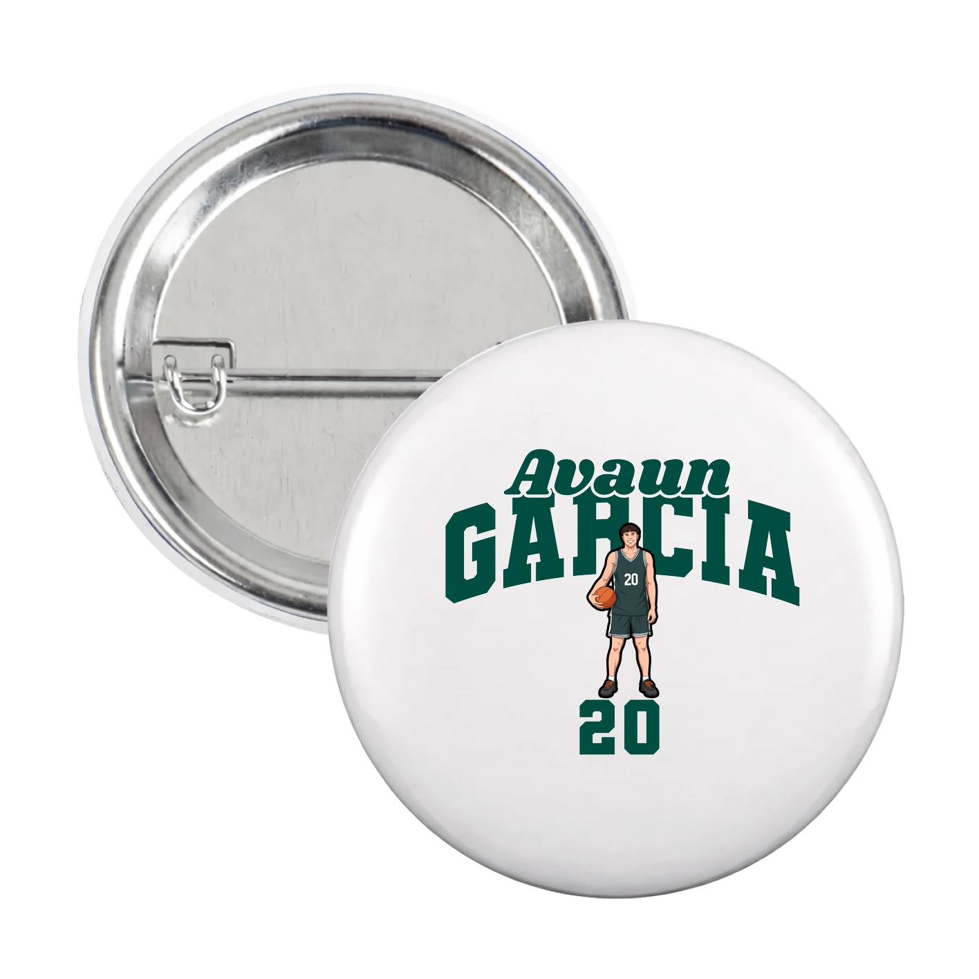 Game Day Button — Signature Arch in White
