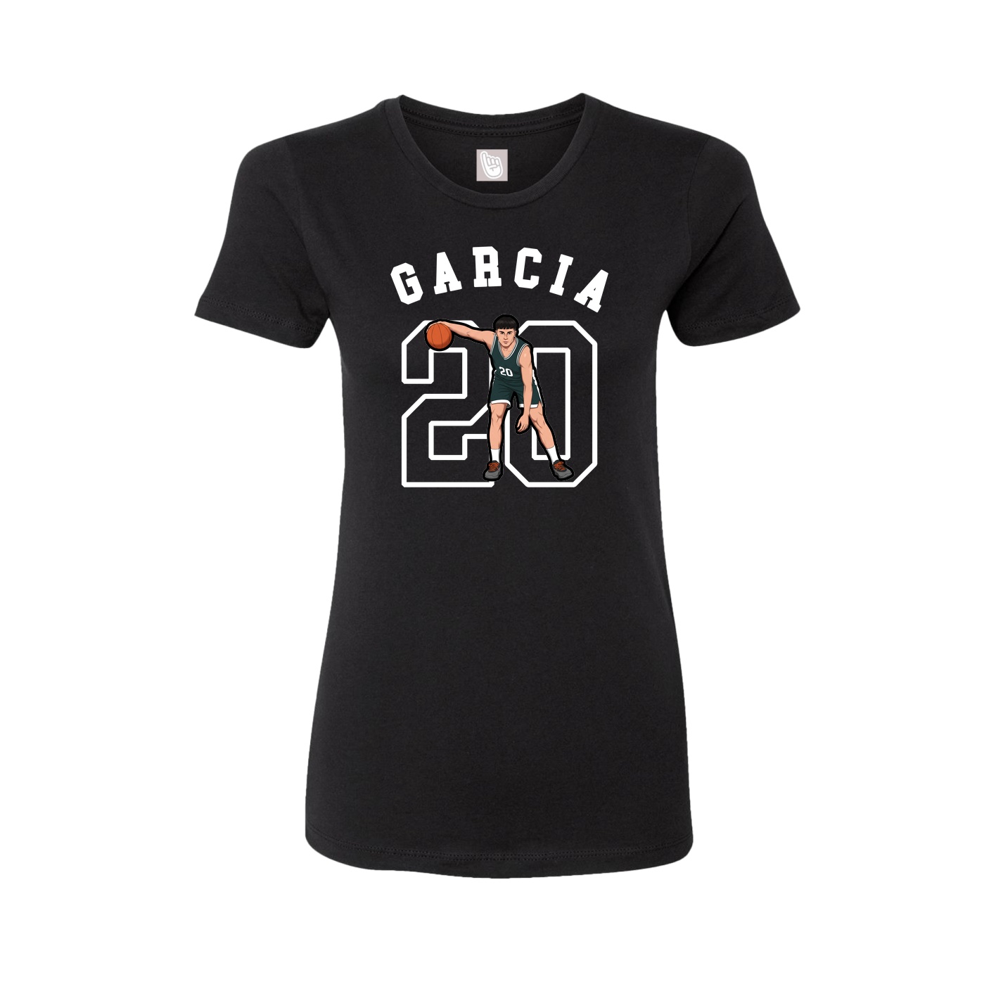 Fitted Women's Tee — Shirsey Arch in Black