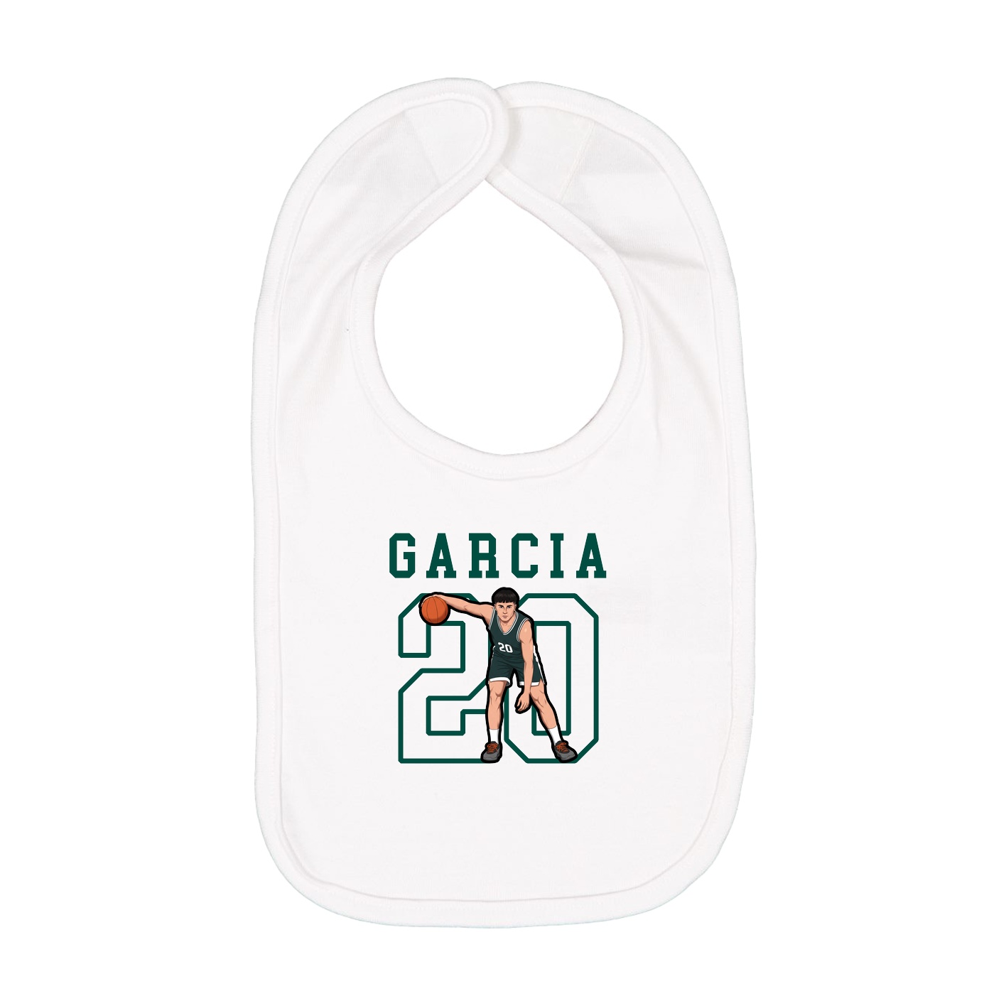 Infant Bib — Shirsey in White