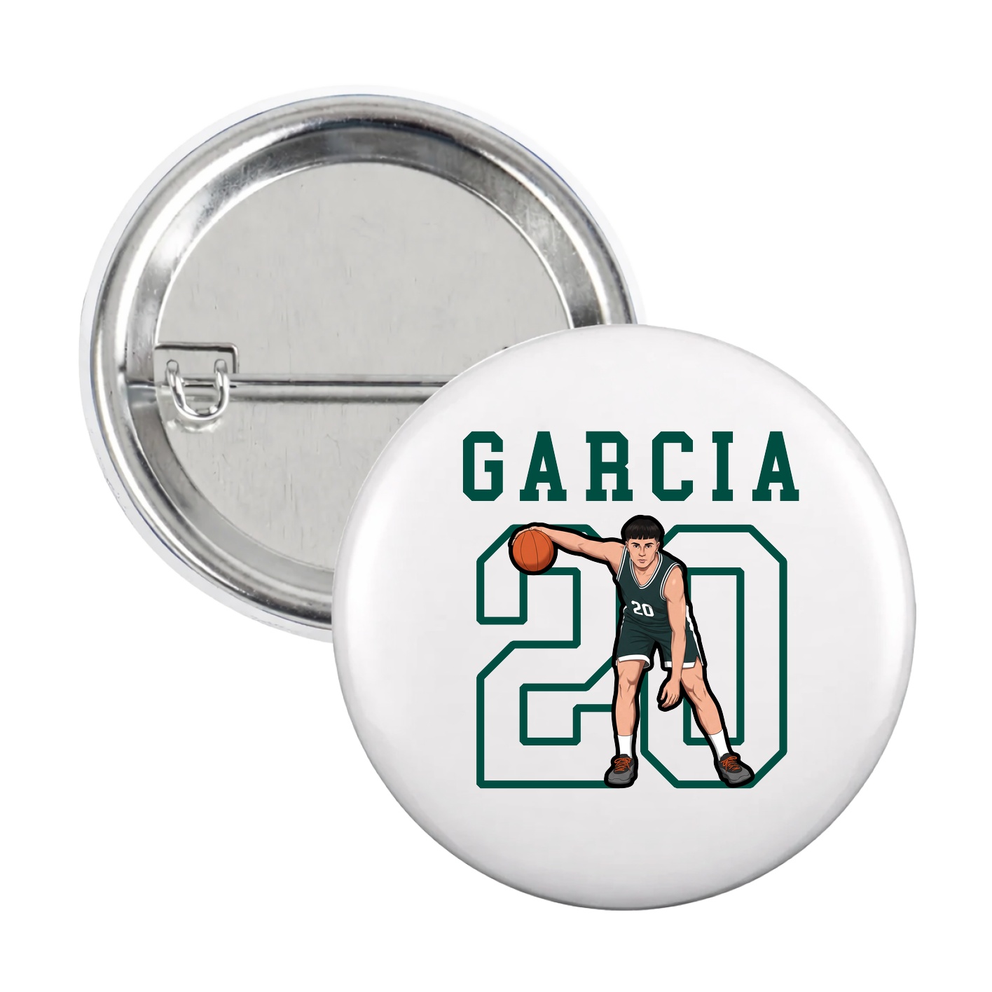 Game Day Button — Shirsey in White