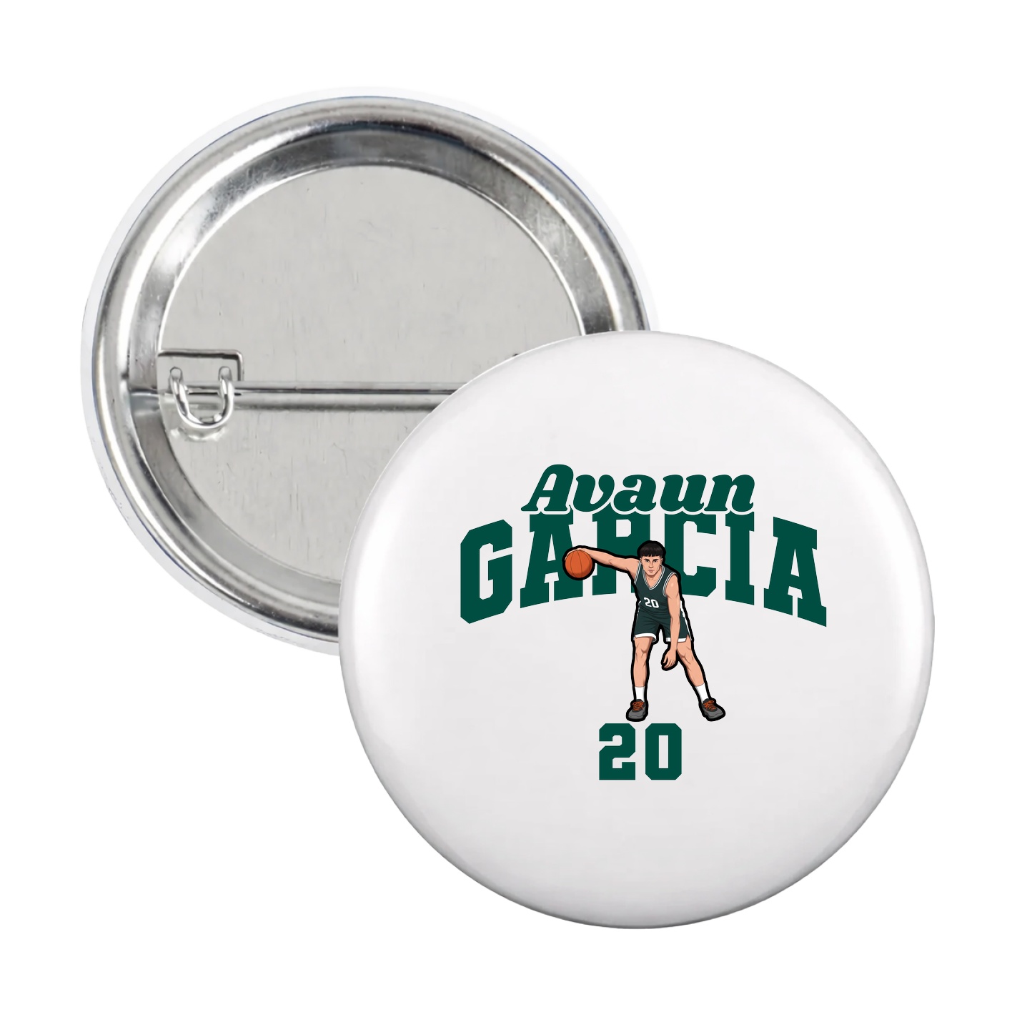 Game Day Button — Signature Arch in White