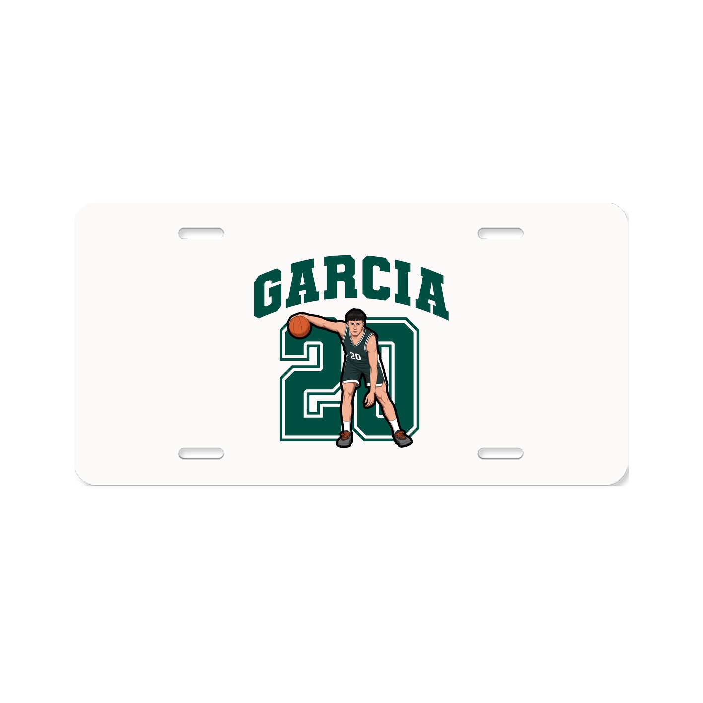 License Plate — Number in Classic