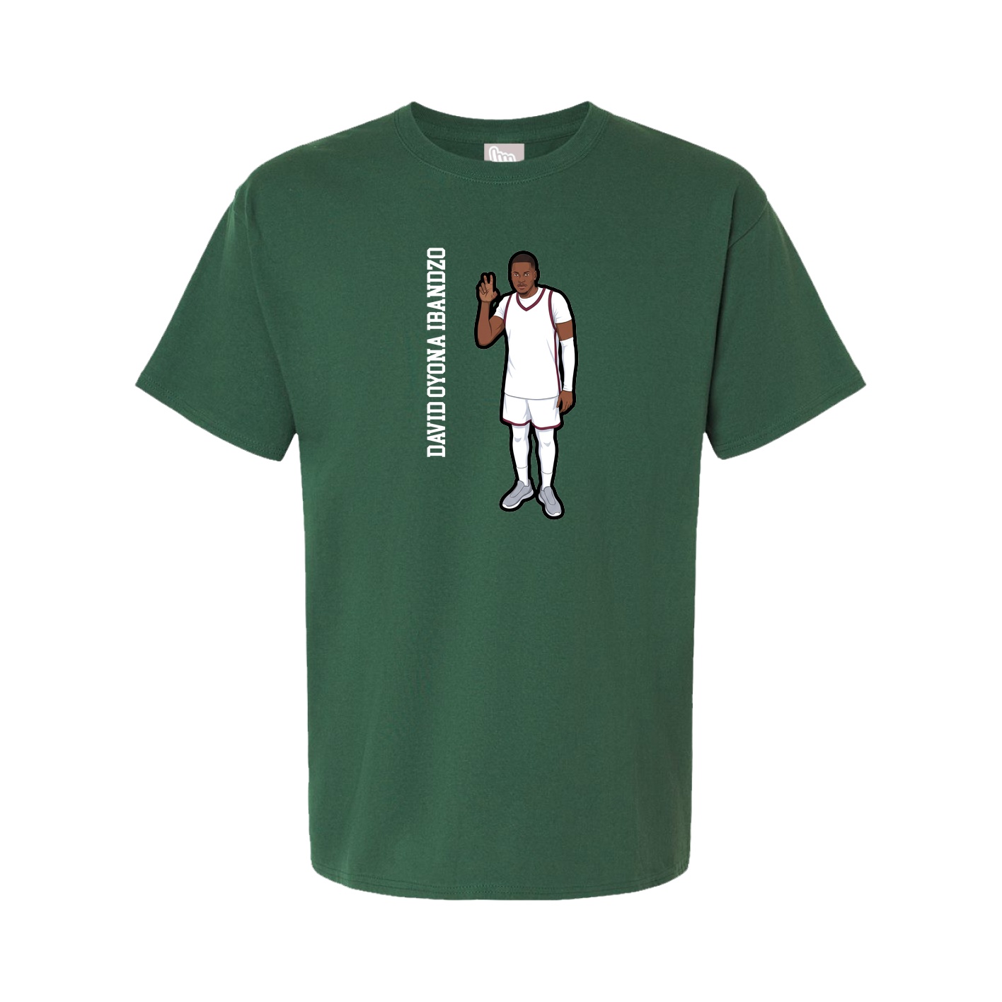 Tee — Name Vertical in Green