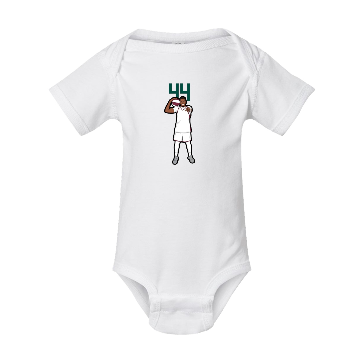Baby Onesie — Number Top in White