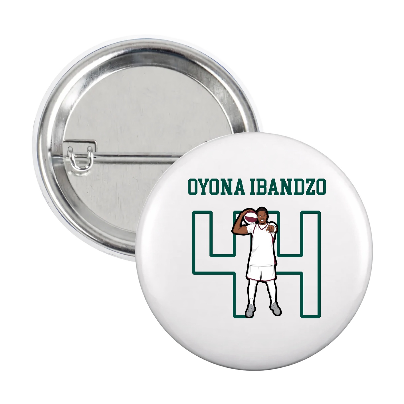 Game Day Button — Shirsey in White