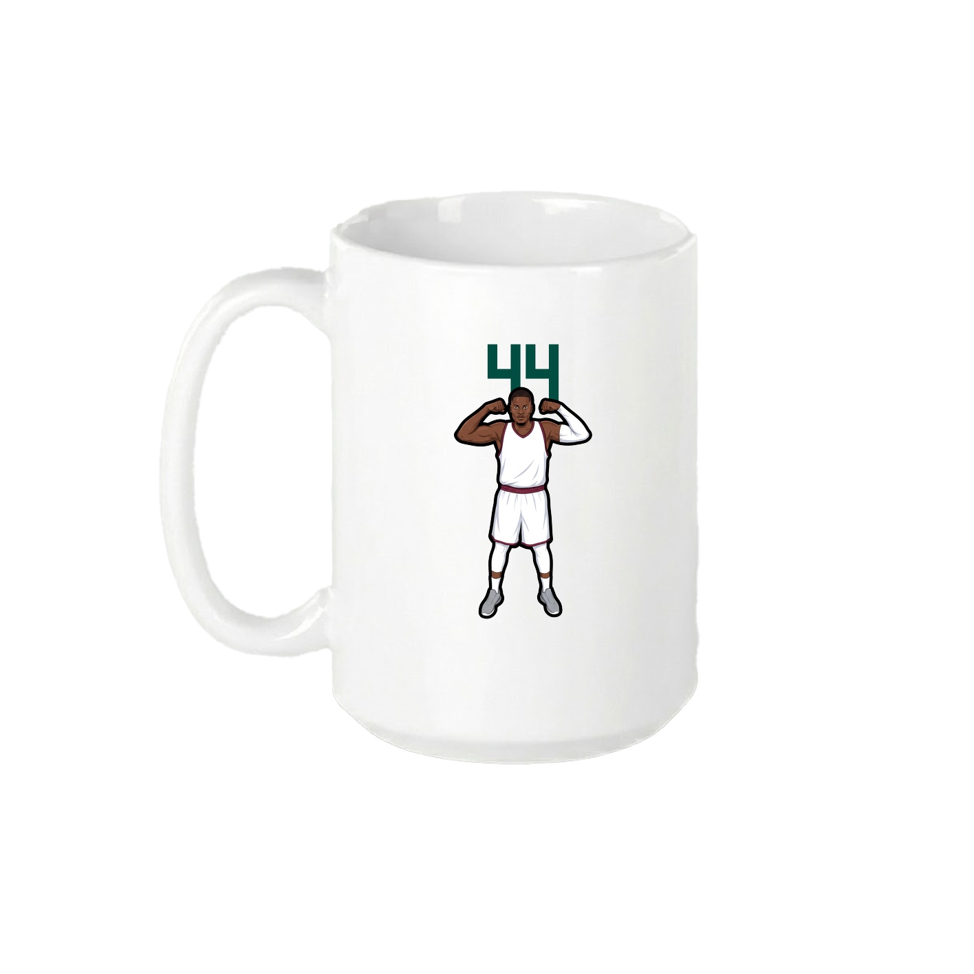 15oz Coffee Mug — Number Top in White