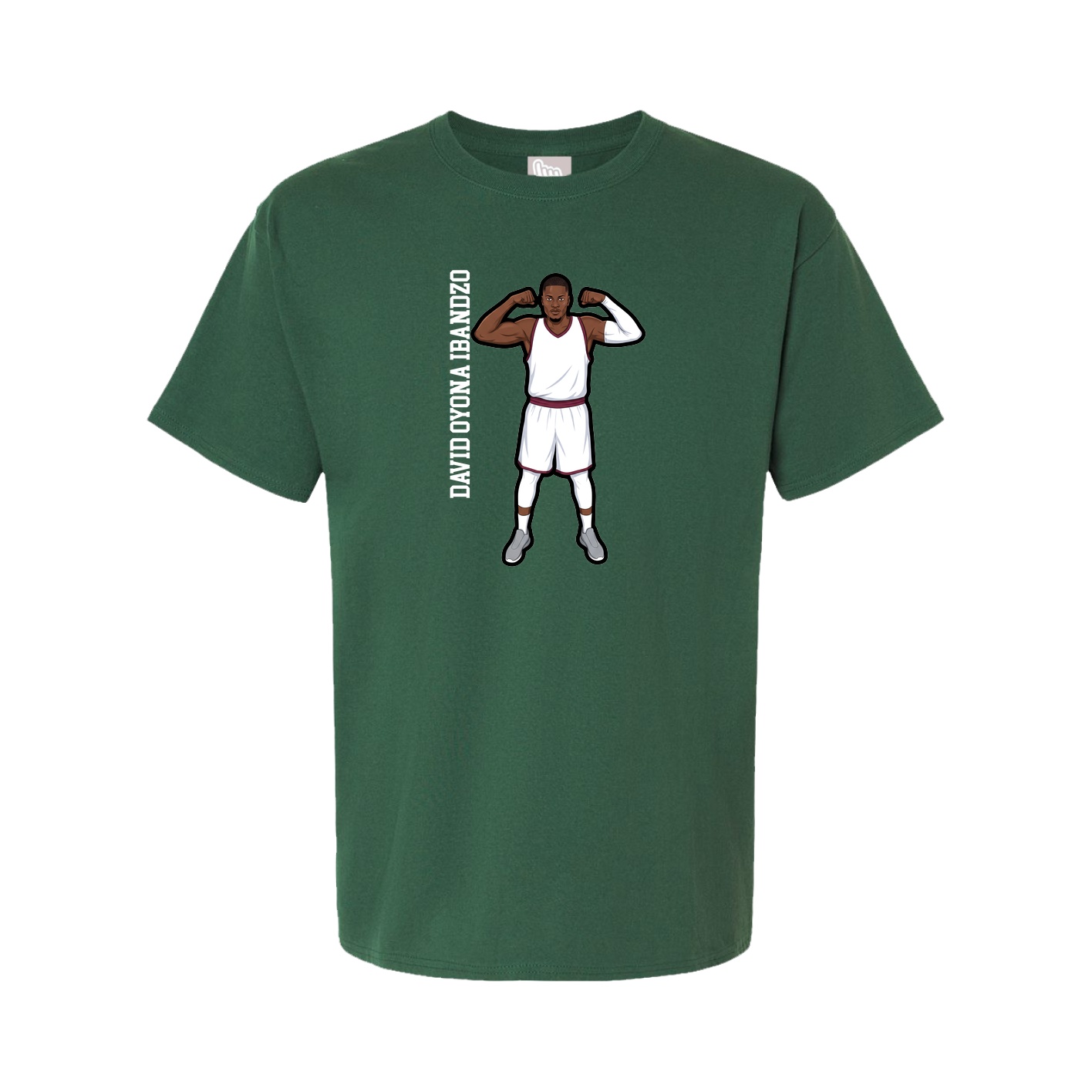 Youth Tee — Name Vertical in Green