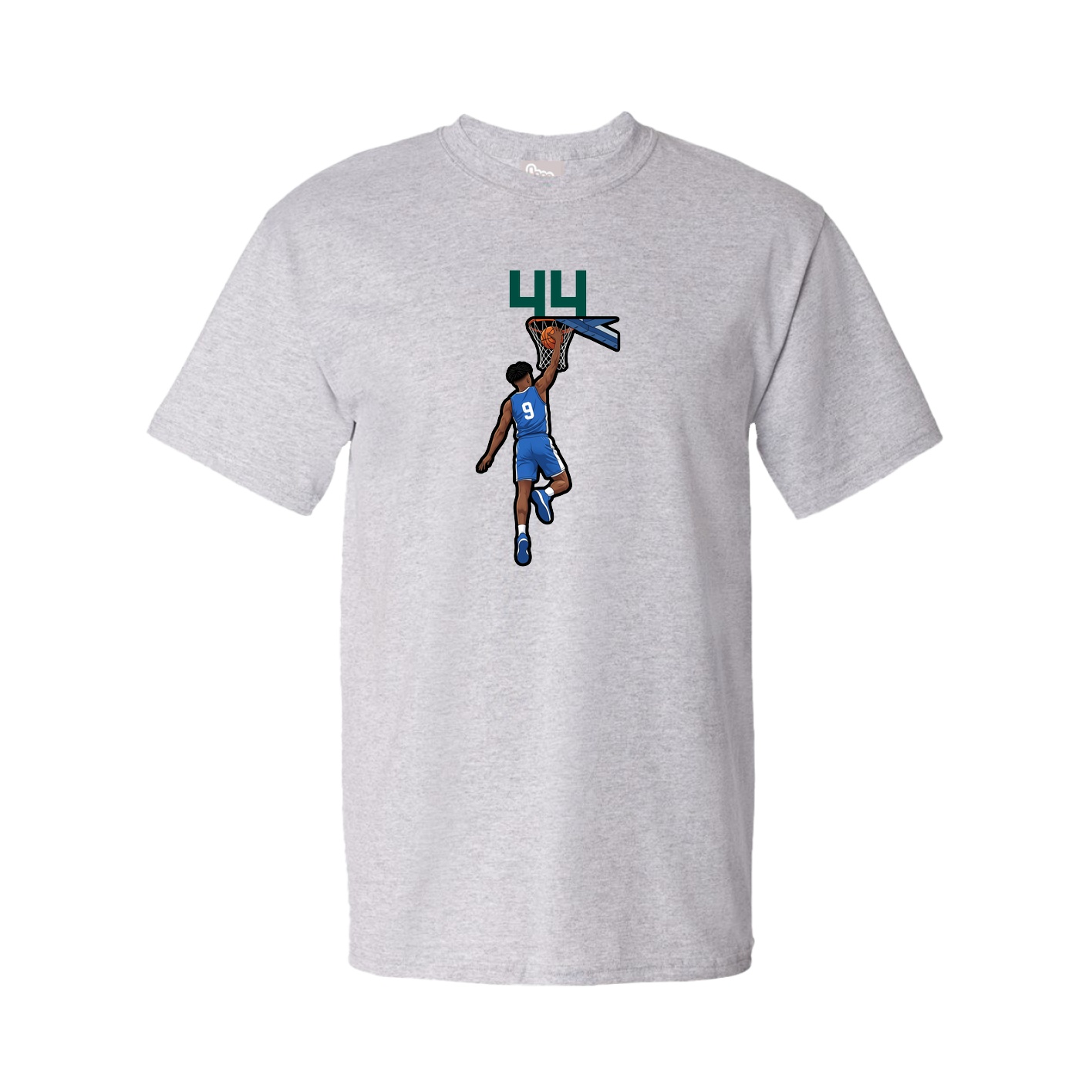 Youth Tee — Number Top in Grey