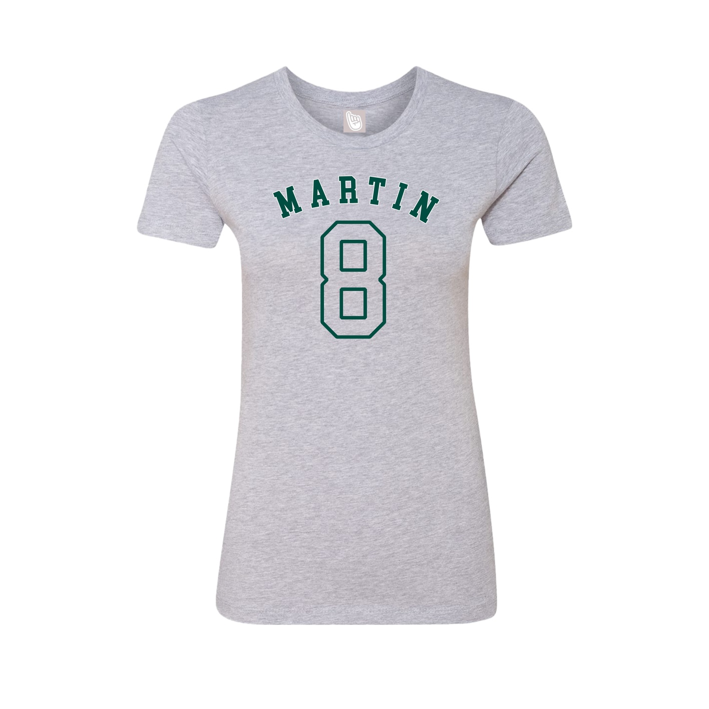 Fitted Women's Tee — Shirsey Arch in Grey