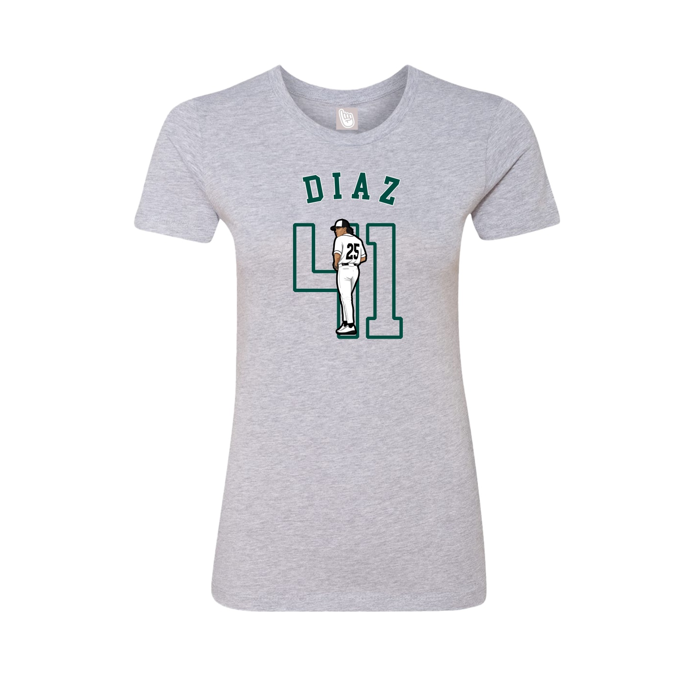 Fitted Women's Tee — Shirsey Arch in Grey