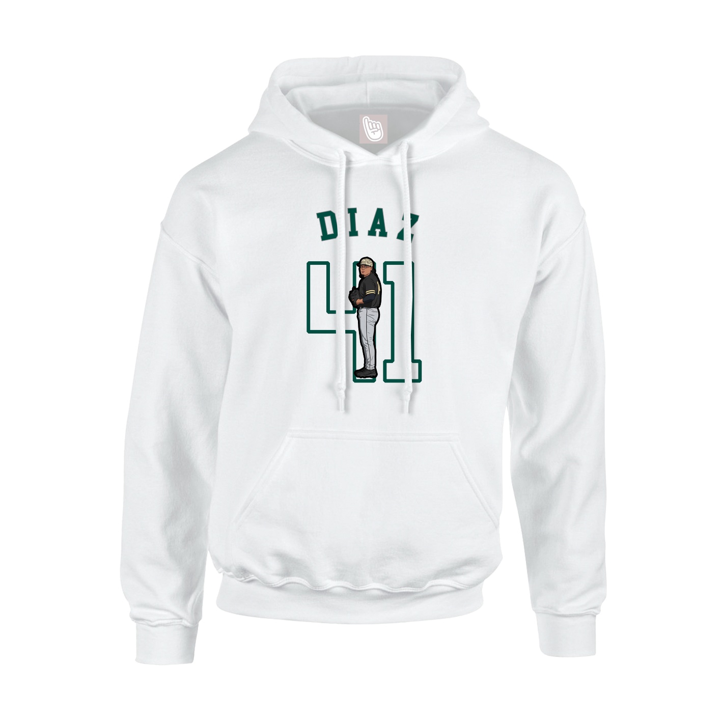 Hoodie — Shirsey Arch in White