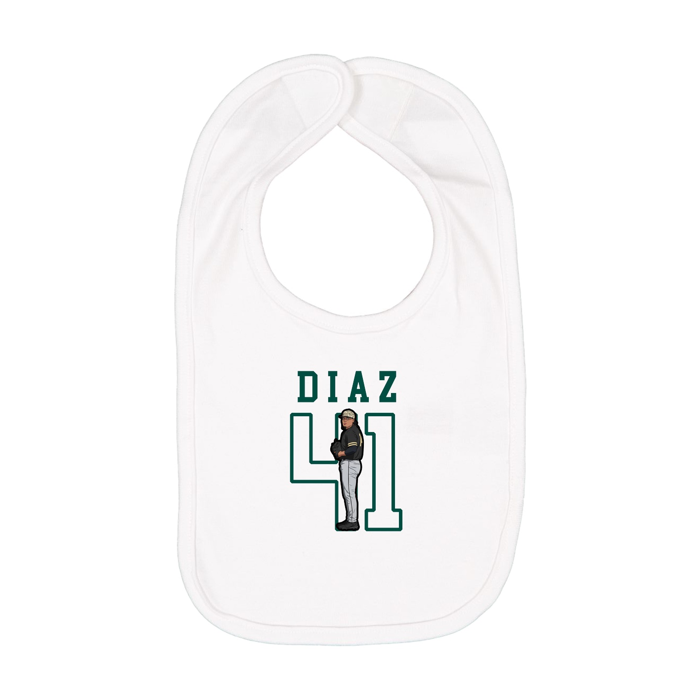 Infant Bib — Shirsey in White