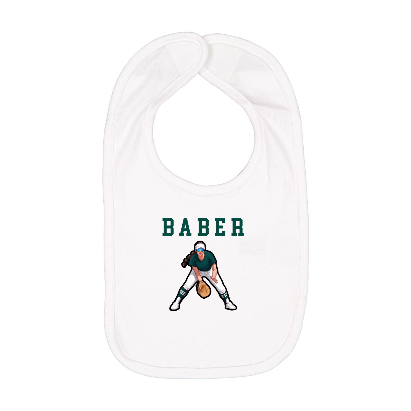 Infant Bib — Shirsey in White