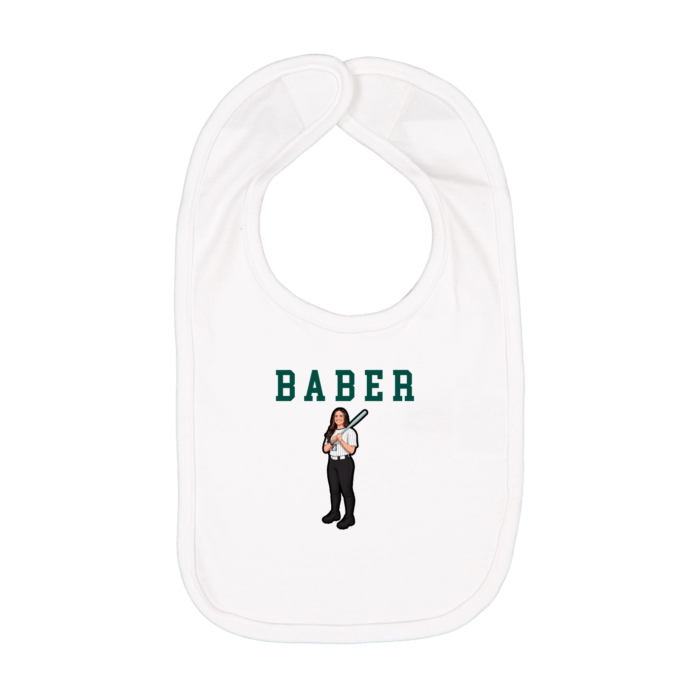 Infant Bib — Shirsey in White